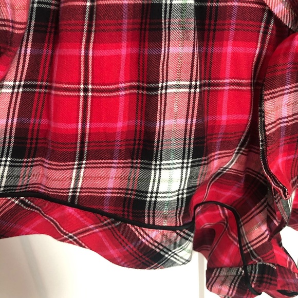 ❌SOLD❌Victoria’s Secret Plaid Pajama Shorts Romper - Picture 2 of 6